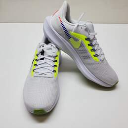 Nike Air Zoom Pegasus 39 PRM White Black Volt Men Running Shoes Sz 10.5
