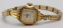 Vintage Benrus 63937 14K Yellow Gold Case 21 Jewels Swiss Made Ladies Watch 29.3g