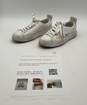 Louis Vuitton Women's Size 38.5 White Leather Sneakers image number 1