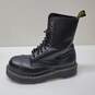 DR MARTENS Air Wair 10966 Steel Toe Black Leather Boots M5/ W6 image number 3