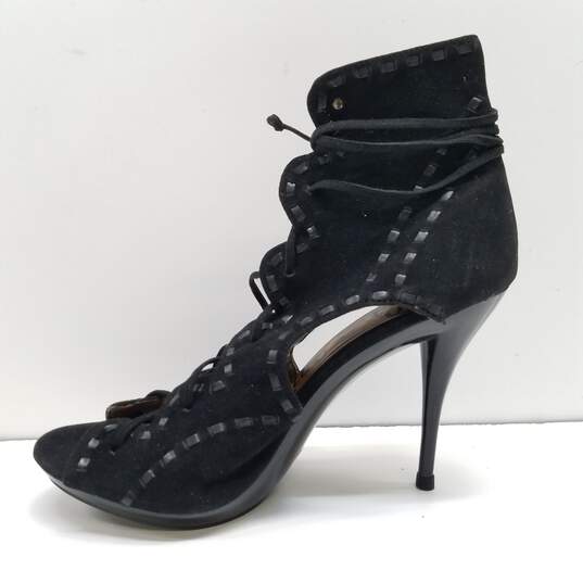 I Promise U Women's Black Faux Suede Heels Size 8.5 image number 2