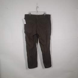 Mens Regular Fit Flat Front Pockets Straight Leg Cargo Pants Size 42X34 alternative image