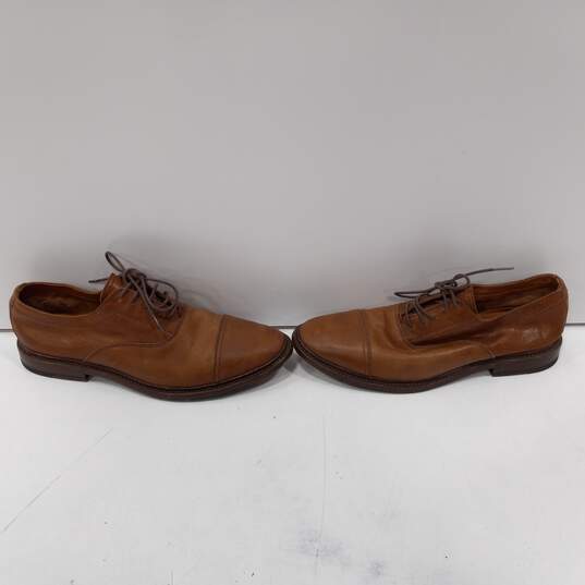 Frye Men's Brown Leather Lace-Up OXford Style Dress Shoes Size 9.5D image number 3