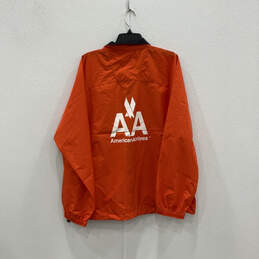 NWT Womens Orange Long Sleeve Collared Full-Zip Windbreaker Jacket Size XL alternative image