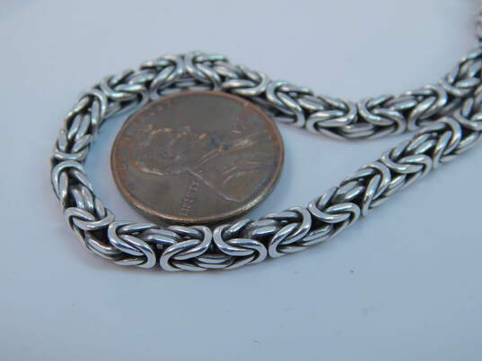 Lois Hill & Artisan 925 Byzantine Toggle & Bali Style Hook Bracelets 45.8g image number 7
