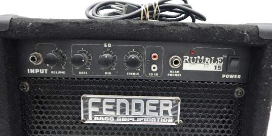 Fender Brand Rumble 15 Model Bass Amplifier w/ Power Cable image number 5