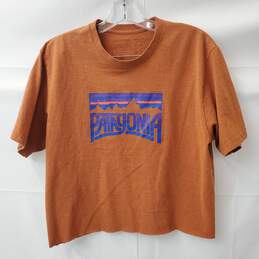 Orange Patagonia Size Large "Cut Off" T-Shirt Belly Shirt