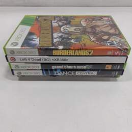 Lot Of 5 Assorted Microsoft XBOX 360 Video Games
