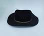 Western Express, Inc Black Wool Felt Cowboy Hat Fitted L/XL image number 3