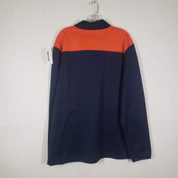 Mens Denver Broncos Long Sleeve 1/4 Zip Football-NFL Pullover Sweatshirt Size 2XL alternative image