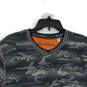 Mens Gray Blue Heather Crew Neck Short Sleeve Pullover T-Shirt Size XL image number 3