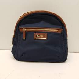 Calvin Klein Belfast Navy Blue Nylon Small Backpack Bag