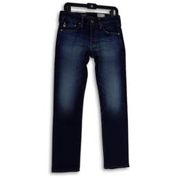 Mens Blue Denim 360 The Matchbox Slim Straight Leg Jeans Size 28x34