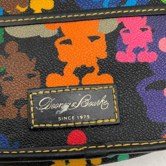 Dooney And Bourke Womens Multicolor Leather Mickey Mouse Coin Wristlet Wallet image number 3