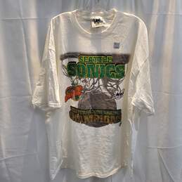 Vintage Lee Sport Seattle Sonics 1996 NBA Playoffs T-Shirt Size 2XL