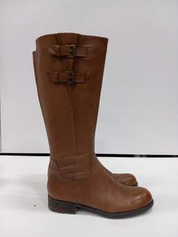 Franco Sarto Brown Leather Boots Size 9
