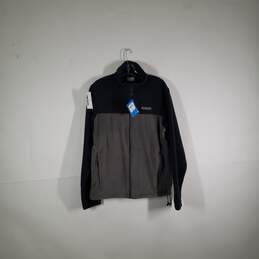 NWT Mens Fleece Full Zip Long Sleeve Zipper Pockets Jacket Size Medium