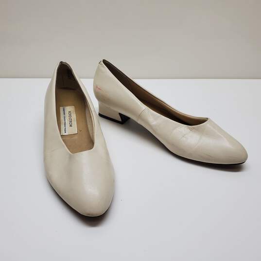 Ivory Shoes Heels Design By Nordstrom Comfort Construction Sz 10.5B image number 1