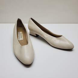 Ivory Shoes Heels Design By Nordstrom Comfort Construction Sz 10.5B