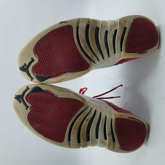Air Jordan 12 Retro Sneakers Men's Sz 11 Red/White image number 5