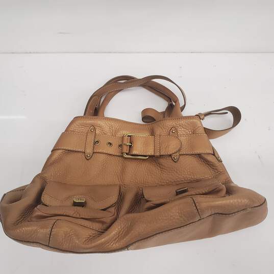 Cole Haan Leather Belted Satchel image number 1