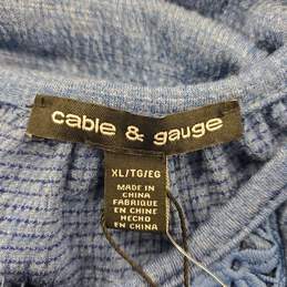 Cable & Gauge Women Blue Blouse XL NWT