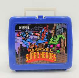 1990 Thermos Marvel Super Heroes Lunch Box W/ Thermos