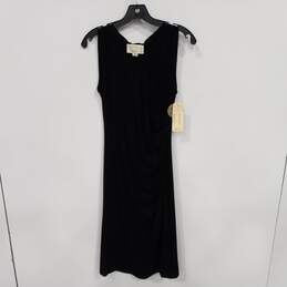 Artelier Nicole Miller Black Sleeveless Midi Dress Size M NWT