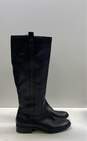 Sam Edelman Prina Black Leather Studded Tall Knee Zip Riding Boots Size 9 B image number 3