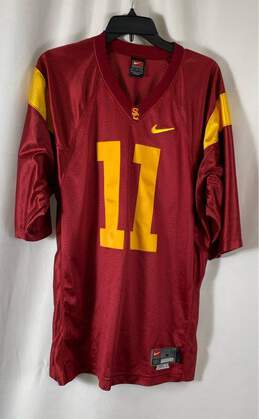 Nike Mens Red University of Southern California Trojans #11 Football Jersey Sz L