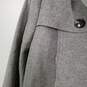 Womens Collared Long Sleeve Belted Single Breasted Trench Coat Size Small image number 3
