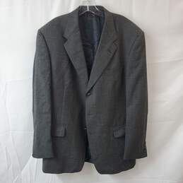 Nordstrom Hart Schaffner & Marx Gray Wool Blazer Jacket Size 44L