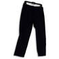Womens Blue Regular Fit Stretch Flat Front Straight Leg Dress Pants Size 6 image number 2