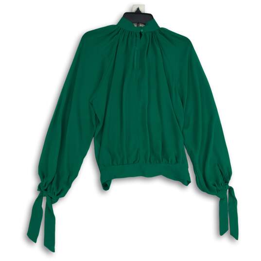 NWT 7th Avenue New York & Company Womens Green Balloon Sleeve Blouse Top Size XS image number 2