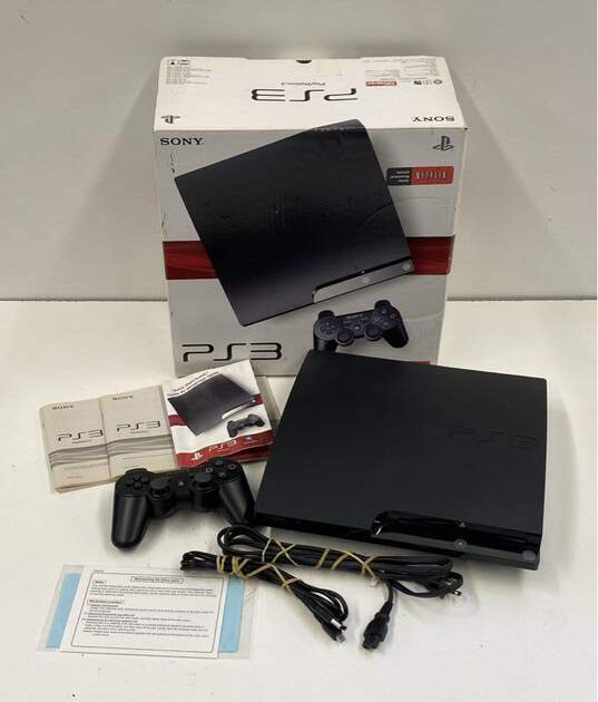 Sony Playstation 3 slim 120GB CECH-2001A console - matte black image number 1