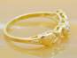 10K Yellow Gold Diamond Accent Hugs & Kisses Ring 1.3g image number 3