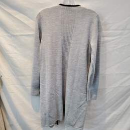Talbots Gray Merino Wool Blend Long Sleeve Cardigan Sweater Size M NWT alternative image