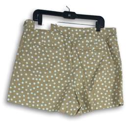 Ann Taylor Womens Beige White Polka Dot Slash Pocket Chino Shorts Size 14 alternative image