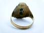 Vintage 10K Gold Mother of Pearl Shell & Black Enamel Class Ring 5.4g image number 3