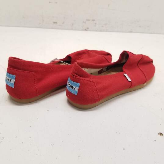 Toms Classic Slip On Shoes Red 7.5 image number 4