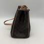 Coach Womens Peyton Brown Tan Logo Charm Inner Pockets Double Zip Tote Bag Purse image number 3