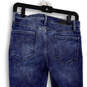 Womens Blue Denim Stretch Medium Wash Pockets Skinny Leg Jeans Size 6 image number 4