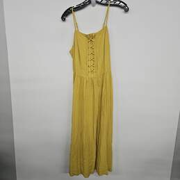 Yellow Spaghetti Strap Maxi Dress