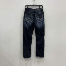 Women Blue Denim Medium Wash 5-Pocket Design Straight Leg Jeans Size 32 R alternative image