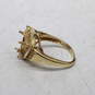 14K Yellow Gold Diamond Accent Ring Size 4.25 FOR SETTING - 3.8g image number 3