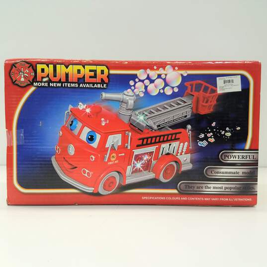 Pumper Bubble-Blowing Fire Truck image number 6