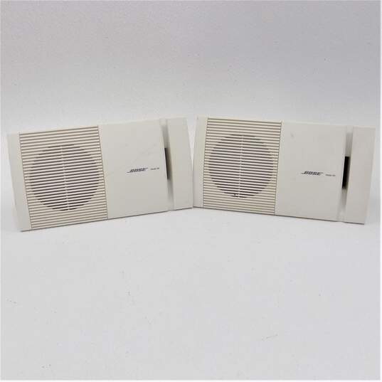 VNTG Bose Model 100 White Wall Speakers (Set of 2) image number 1
