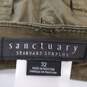 Sanctuary Women Army Green Pants Sz 32 NWT image number 3