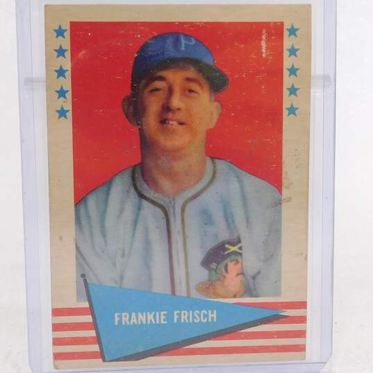 1961 HOF Frankie Frisch Fleer Baseball Greats Giants Cardinals image number 1