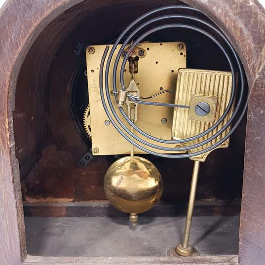 Old Wooden Cranking Clock image number 3